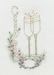 Cross stitch kit Greeting Card - Congratulations  - Bothy Threads
