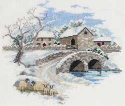 Cross stitch kit Countryside - Winterbourne Farm - Derwentwater Designs