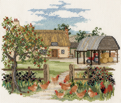 Cross stitch kit Countryside - Appletree Farm - Derwentwater Designs