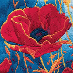 Longstitch kit Long Stitch - Poppy Head  - Derwentwater Designs