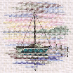 Cross stitch kit Minuets - Sailing Boat  - Bothy Threads