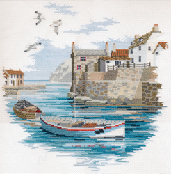 Cross stitch kit Coastal Britain - Secluded Port - Derwentwater Designs