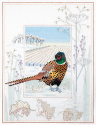 Borduurpakket Wildlife - Pheasant - Derwentwater Designs
