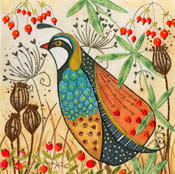 Embroidery kit Linda Hoskin - Partridge - Bothy Threads