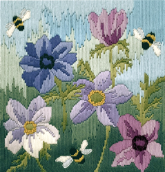 Cross stitch kit Rose Swalwell - Anemones - Bothy Threads
