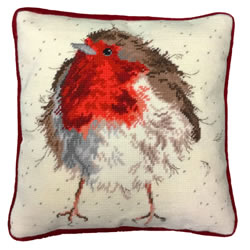 Petit Point stitch kit Jolly Robin Tapestry - Bothy Threads