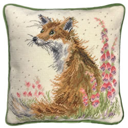 Petit Point stitch kit kit Hannah Dale Tapestries - Amongst The Foxgloves - Bothy Threads