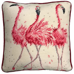 Petit Point borduurpakket Hannah Dale Tapestries - Pink Ladies - Bothy Threads