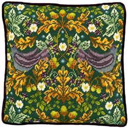 Petit Point borduurpakket Karen Tye Bentley - Autumn Starlings Tapestry - Bothy Threads