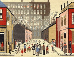 Petit Point stitch kit Lowry - Street Scene - Bothy Threads