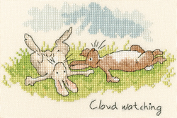 Cross stitch kit Anita Jeram - Cloud Watching - Bothy Threads