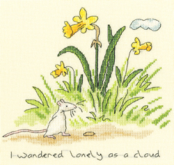 Cross stitch kit Anita Jeram - Lonely as a Cloud - Bothy Threads