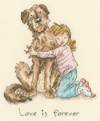 Cross stitch kit Anita Jeram - Love is forever - Bothy Threads