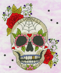 Cross stitch kit Halloween - Sugar Skull - Bothy Threads