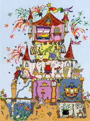 Cross stitch kit Cut Thru - Princess Palace - Bothy Threads