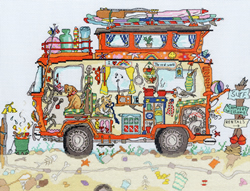 Cross stitch kit Cut Thru - Camper Van - Bothy Threads