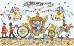 Cross stitch kit Amanda Loverseed - Cut Thru' Coronation Carriage - Bothy Threads