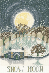 Cross stitch kit Lizzie Spikes - Snow Moon - Bothy Threads