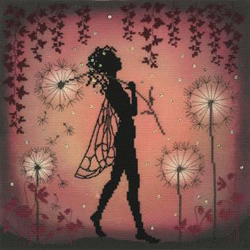 Borduurpakket Lavina Stamps' Fairies - Dandelion Fairy - Bothy Threads