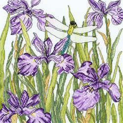 Cross stitch kit Fay Miladowska - Iris Garden - Bothy Threads