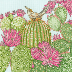 Borduurpakket Fay Martin - Cactus Garden - Bothy Threads