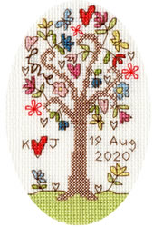 Borduurpakket Kim Anderson - Sweet Tree Card - Bothy Threads