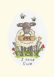 Borduurpakket Eleanor Teasdale - I Love Ewe - Bothy Threads