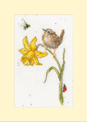 Cross stitch kit Hannah Dale - The Birds And The Bees - Bothy Threads