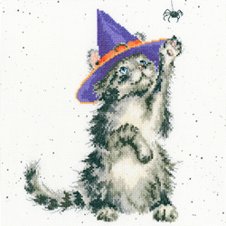 Cross stitch kit Hannah Dale - The Witch's Cat - Bothy Threads