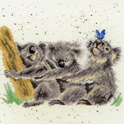 Cross stitch kit Hannah Dale - Three Of A Kind - Bothy Threads