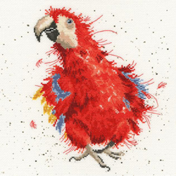 Cross stitch kit Hannah Dale - Parrot On Parade - Bothy Threads