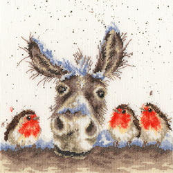 Borduurpakket Hannah Dale Christmas Donkey - Bothy Threads