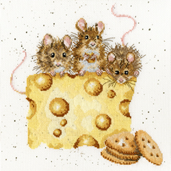 Cross stitch kit Hannah Dale - Crackers About Cheese - Bothy Threads