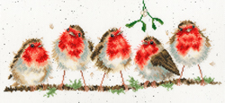 Cross stitch kit Hannah Dale - Rockin' Robins - Bothy Threads