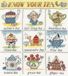 Borduurpakket Helen Smith - Know Your Tea - Bothy Threads