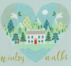 Borduurpakket Hilary Yafai - Wintry Walks - Bothy Threads