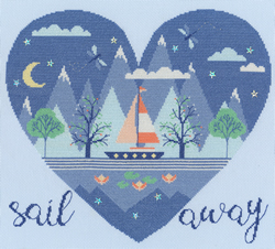 Cross stitch kit Hilary Yafai - Sail Away - Bothy Threads