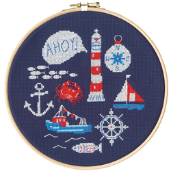 Cross stitch kit Jessica Hogarth - Ahoy - Bothy Threads