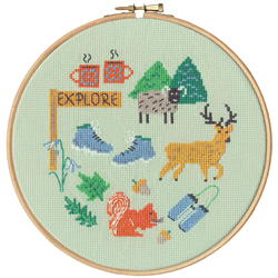 Cross stitch kit Jessica Hogarth - Explore - Bothy Threads