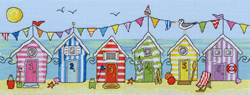 Borduurpakket Fun! - Beach Hut Fun - Bothy Threads