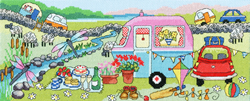 Cross stitch kit Julia Rigby - Caravan Fun - Bothy Threads