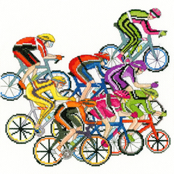 Cross stitch kit Julia Rigby - Cycling Fun - Bothy Threads