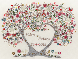 Cross stitch kit Love - Love Blossoms - Bothy Threads