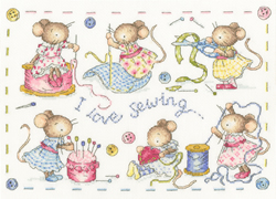 Cross stitch kit Kate Garrett - I Love Sewing - Bothy Threads