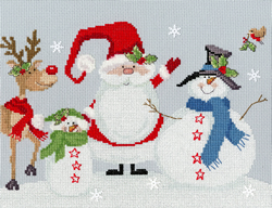 Borduurpakket Karen Tye Bentley - Snowy Friends - Bothy Threads