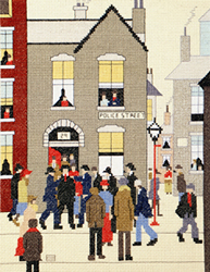 Cross stitch kit Lowry - The Arrest - Bothy Threads