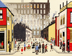 Cross stitch kit Lowry - Street Scene - Bothy Threads