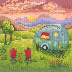 Cross stitch kit Lucy Pittaway - Our Happy Place - Bothy Threads