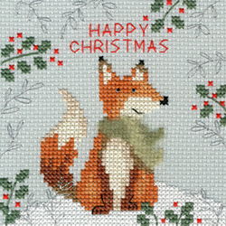 Cross stitch kit Xmas Fox - Bothy Threads