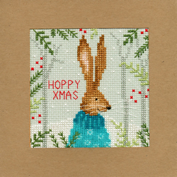 Borduurpakket Christmas Cards - Xmas Hare - Bothy Threads